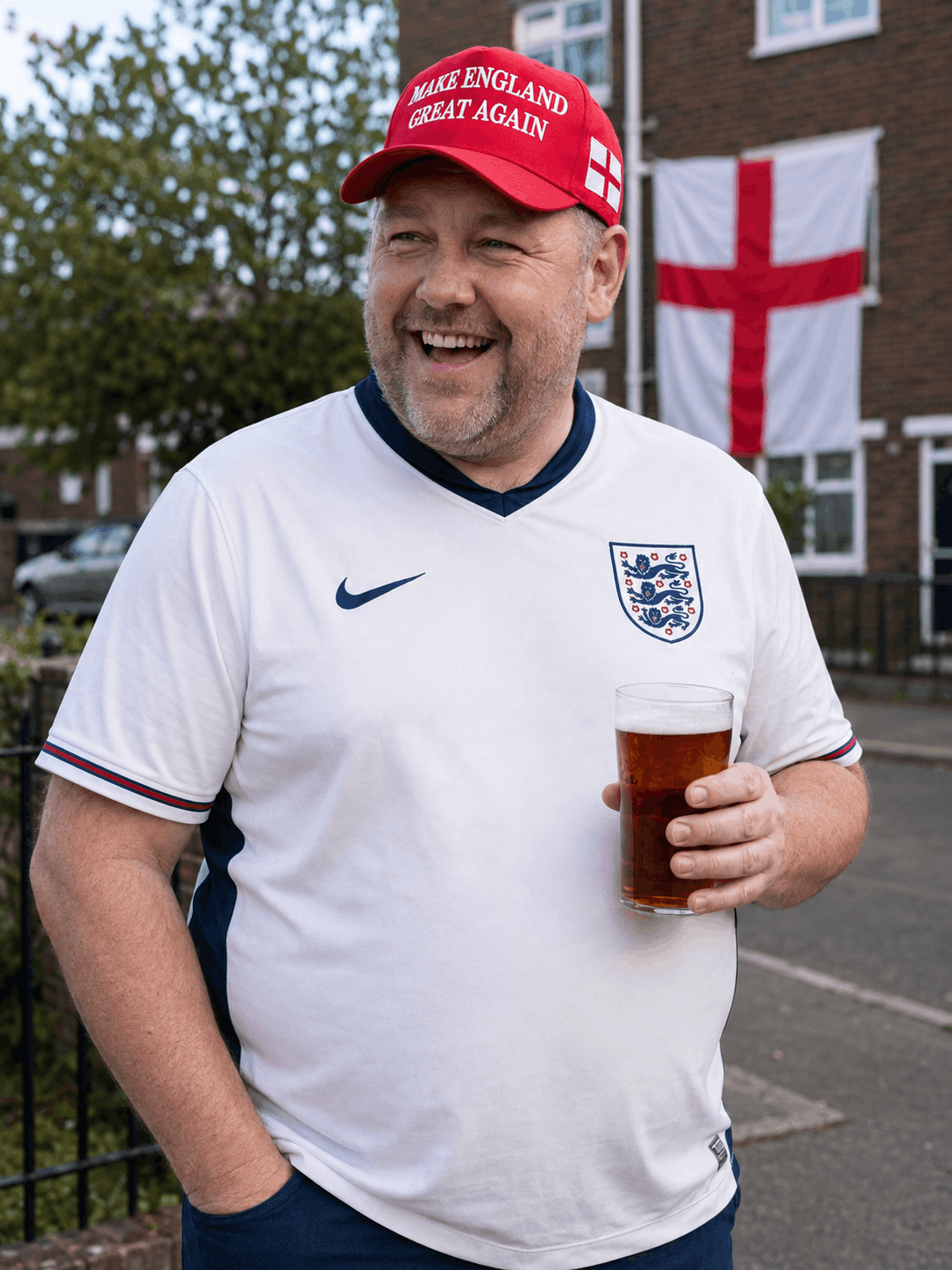 Supporter wearing the MEGA cap